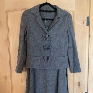 Agnes B. Wool Jacket /Skirt Set